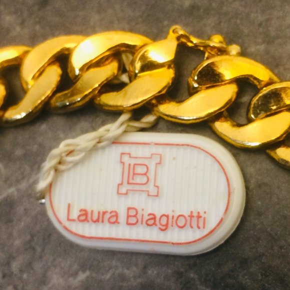 Laura Biagiotti Italy Mogul Chain Choker - NOS - Picture 4 of 10